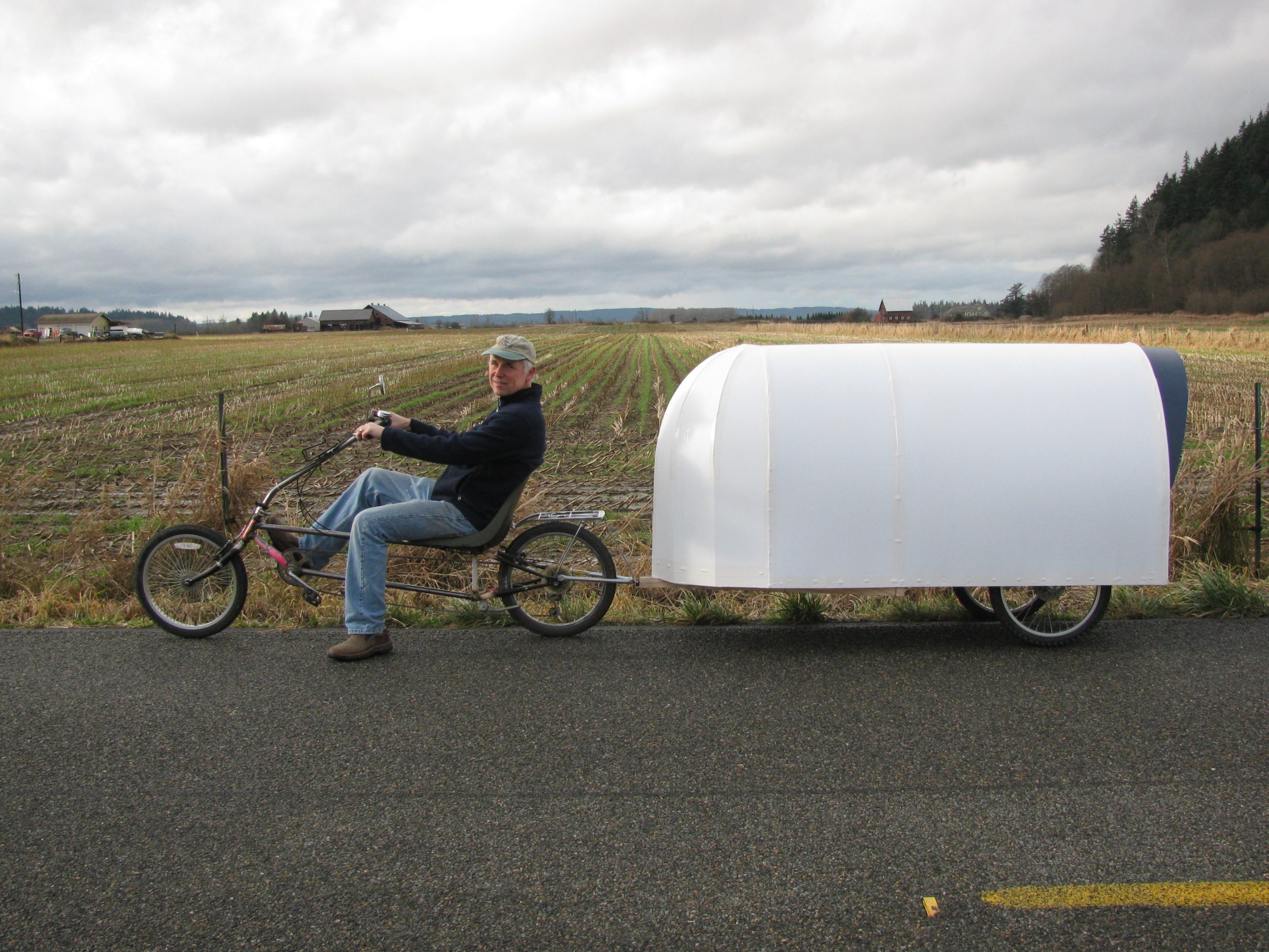 diy bike camper