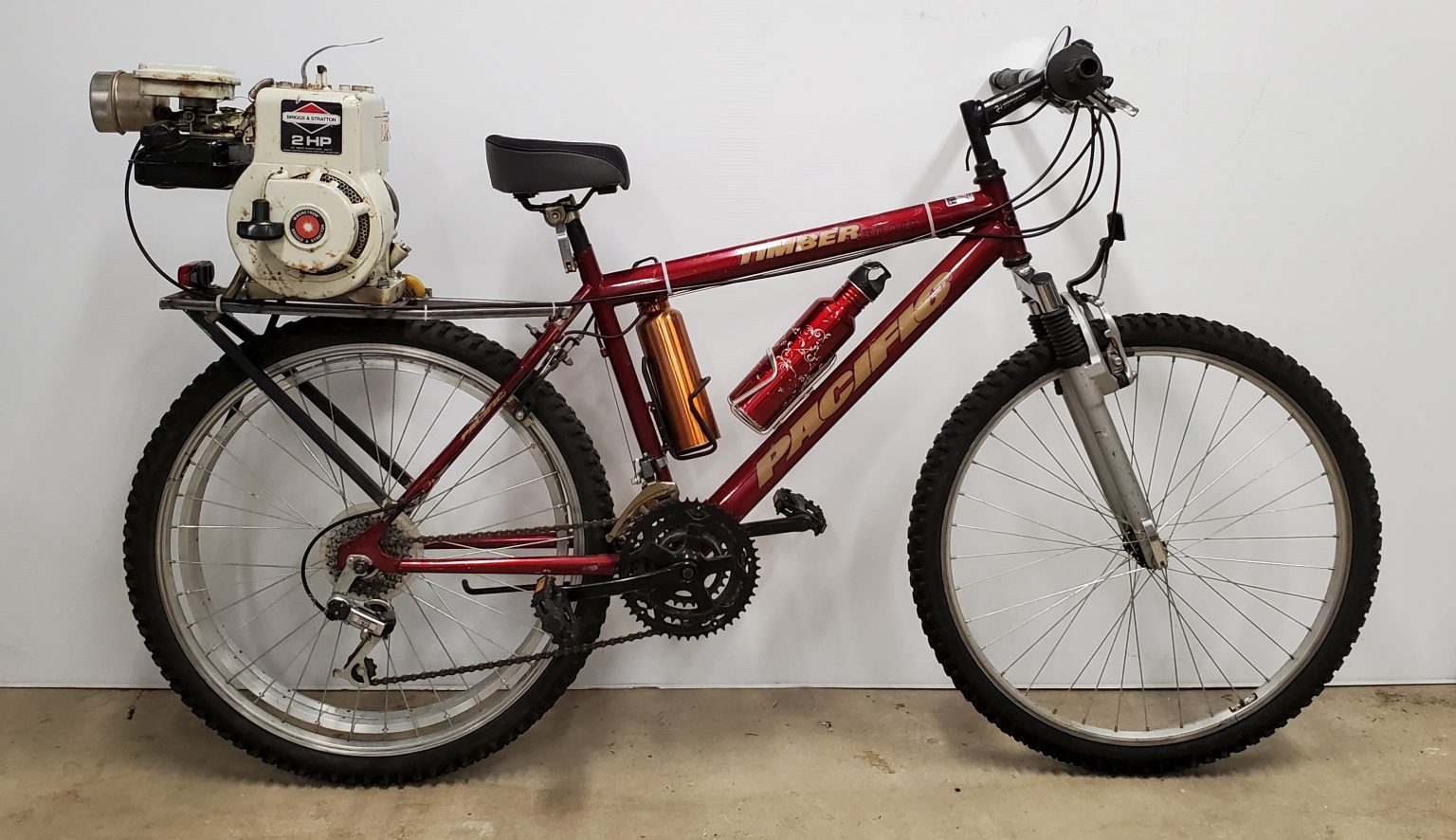 Briggs and Stratton powered bicycle Elkinsdiy