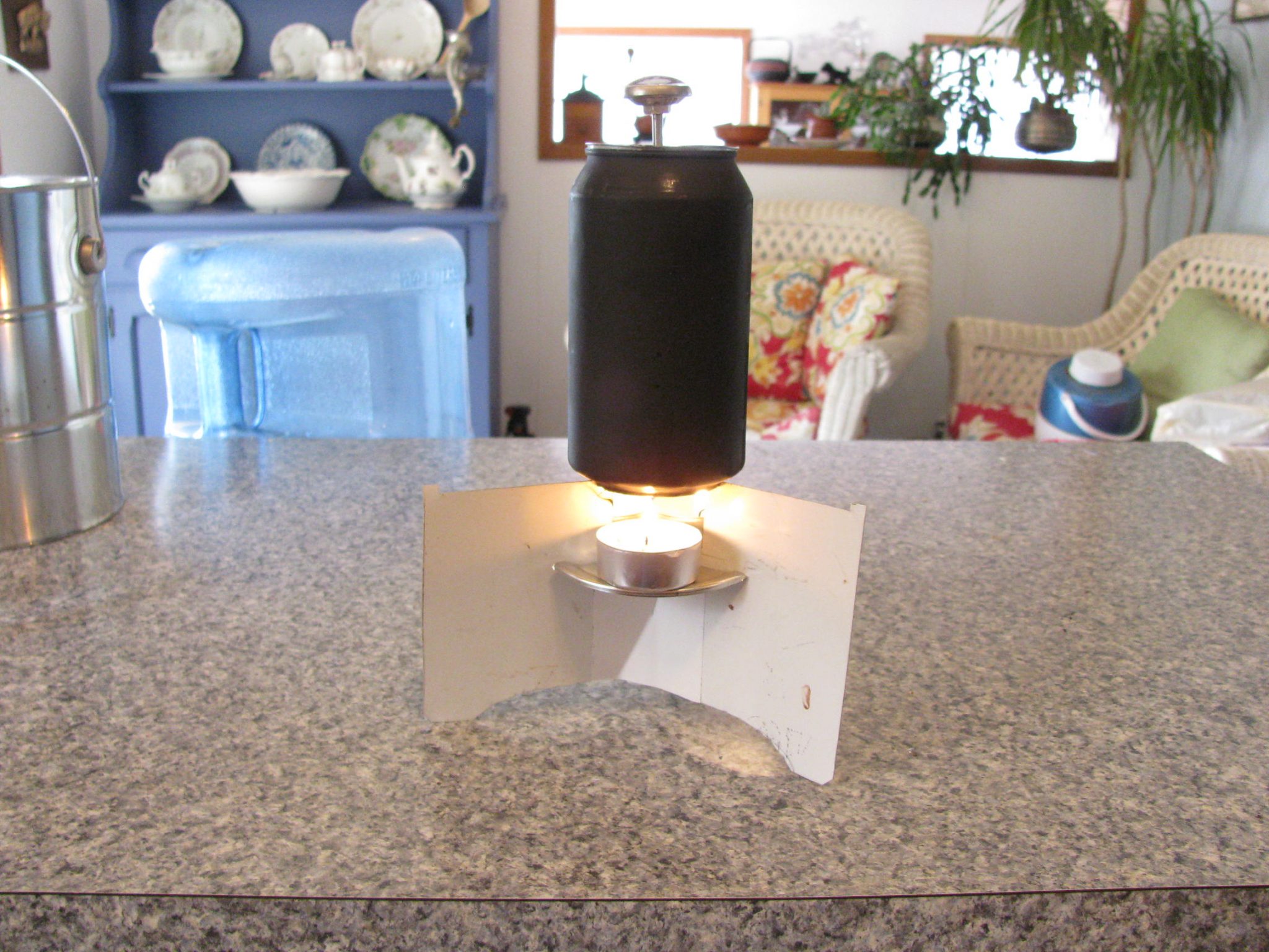 Tea candle survival stove Elkinsdiy